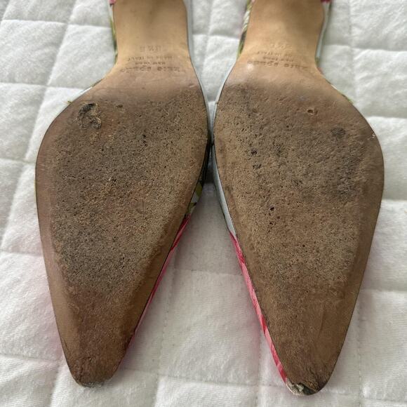 Kate Spade Pink Floral Heels - Picture 6 of 14